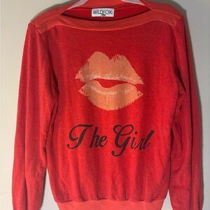 Wildfox Vibrant Red Top